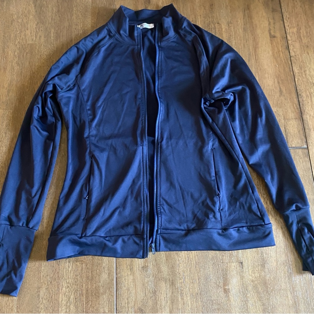Navy Full-Zip Active Jacket